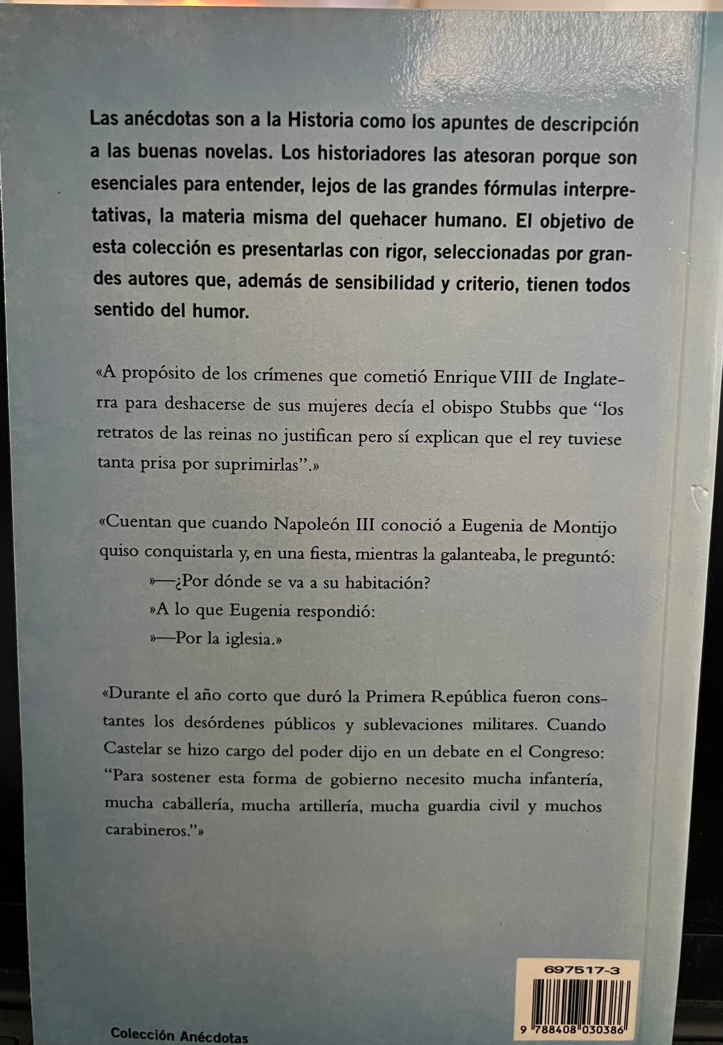 Las anécdotas de la política. De Keops a Clinton