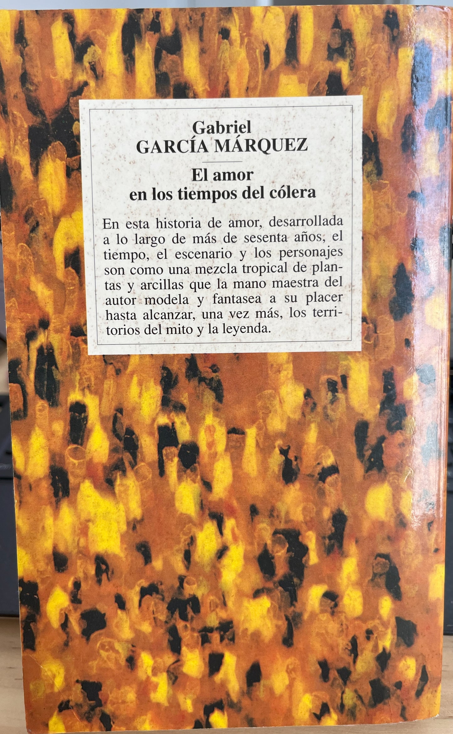 El amor en los tiempos del cólera