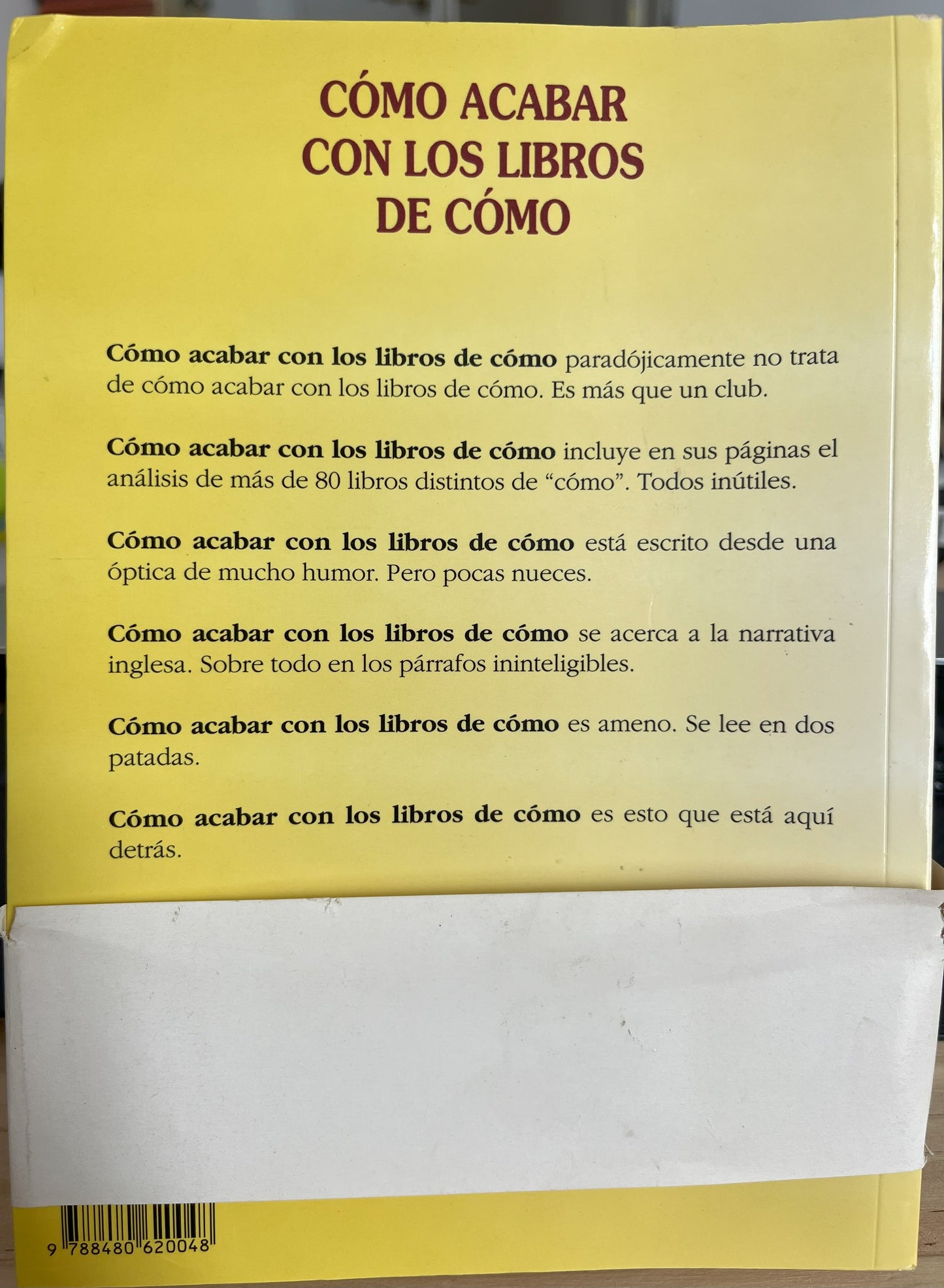 Cómo acabar con los libros de cómo