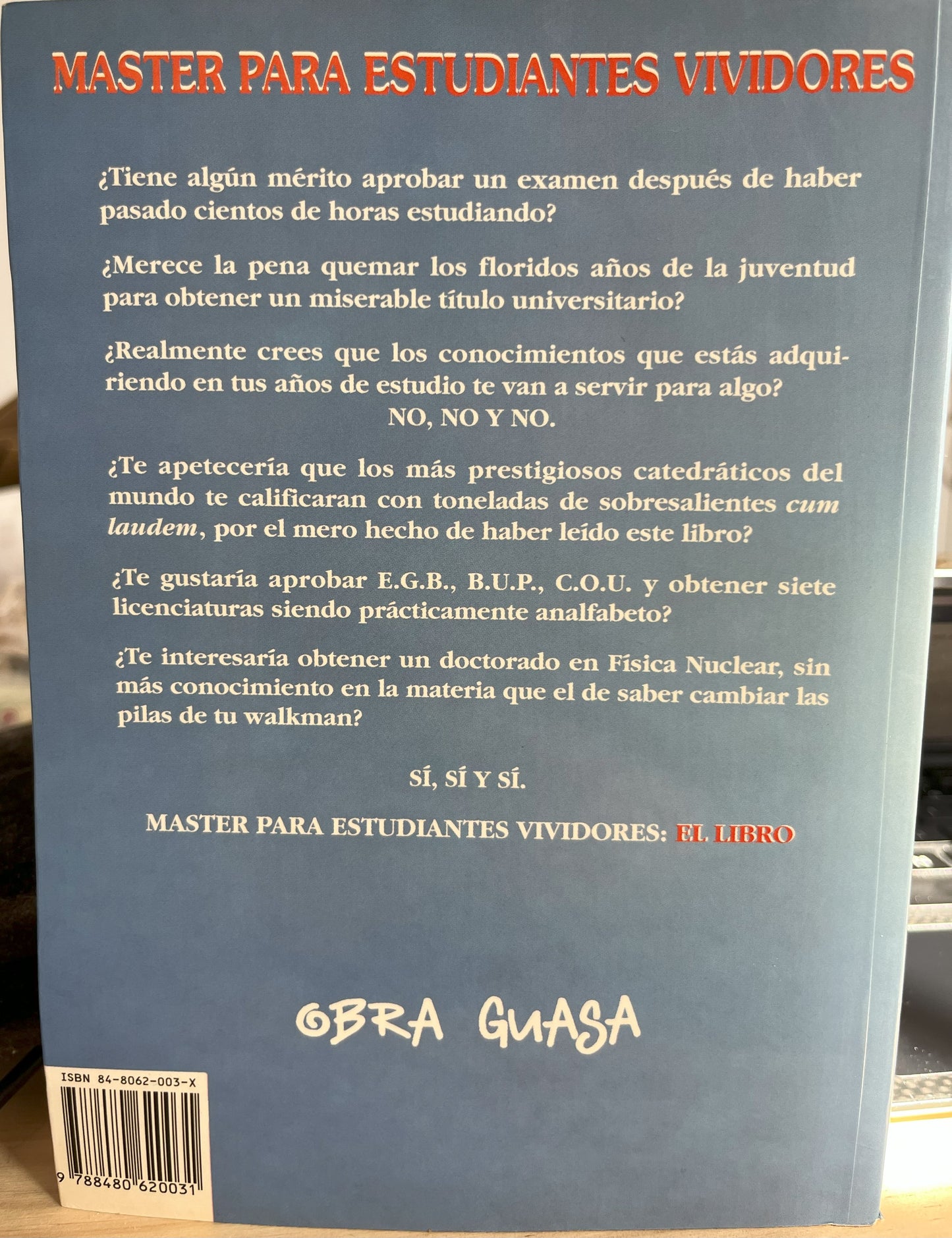 Master para estudiantes vividores