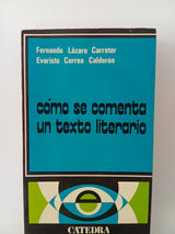 Como Se Comenta Un Texto Literario