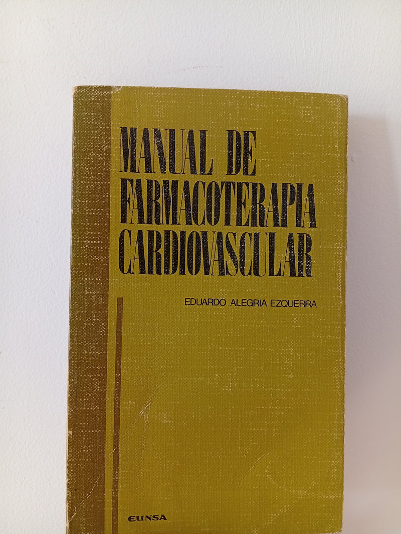 Manual de farmacoterapia cardiovascular