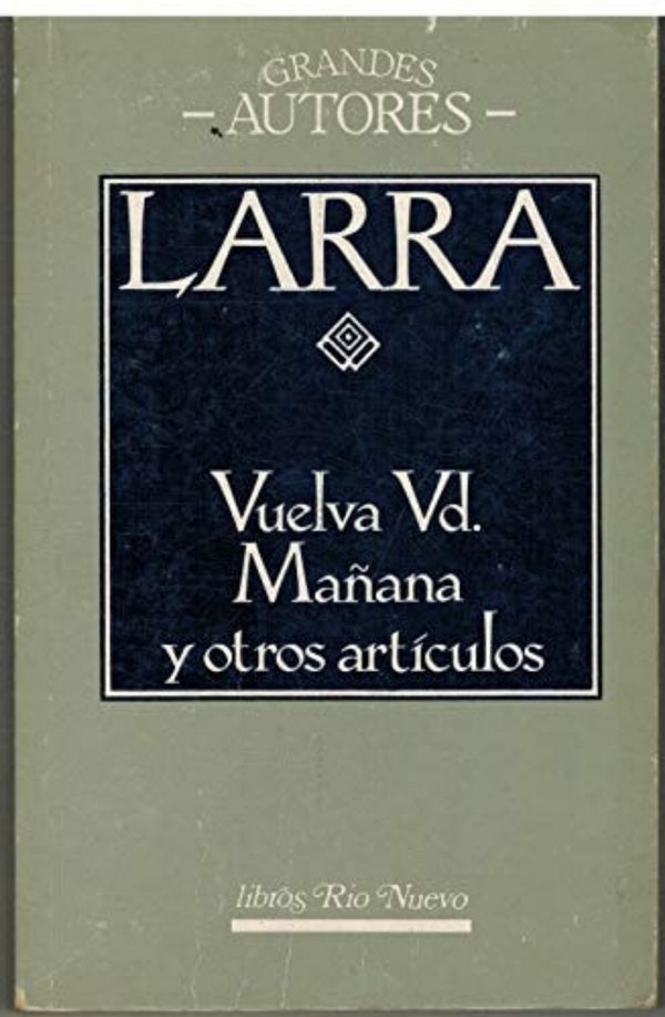 Vuelva usted mañana y otros artículos cover