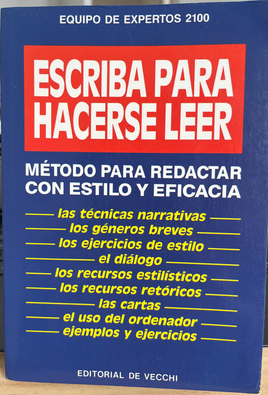 Escriba para hacerse leer