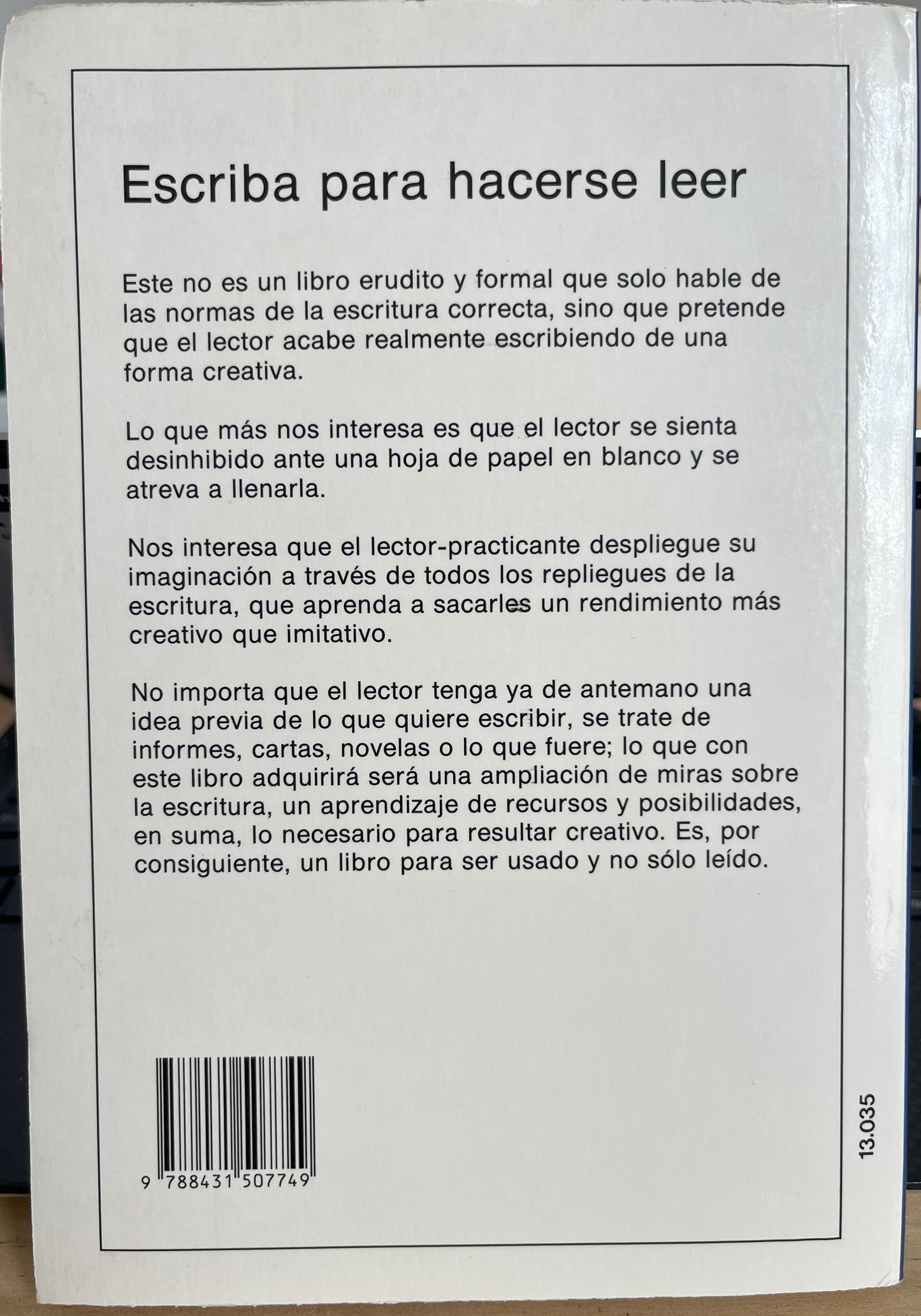 Escriba para hacerse leer